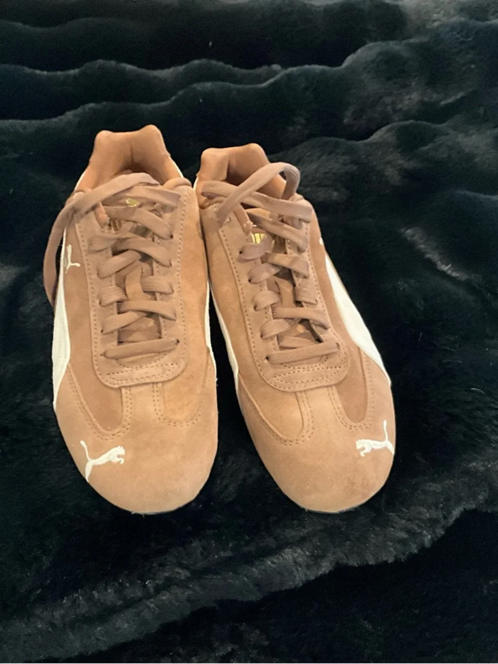 Puma Speedcat OG Brown Suede Sneakers with White Formstrip - Picture 5 of 6